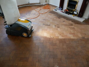 Oak Parquet Floor Sanding Gainsbourgh